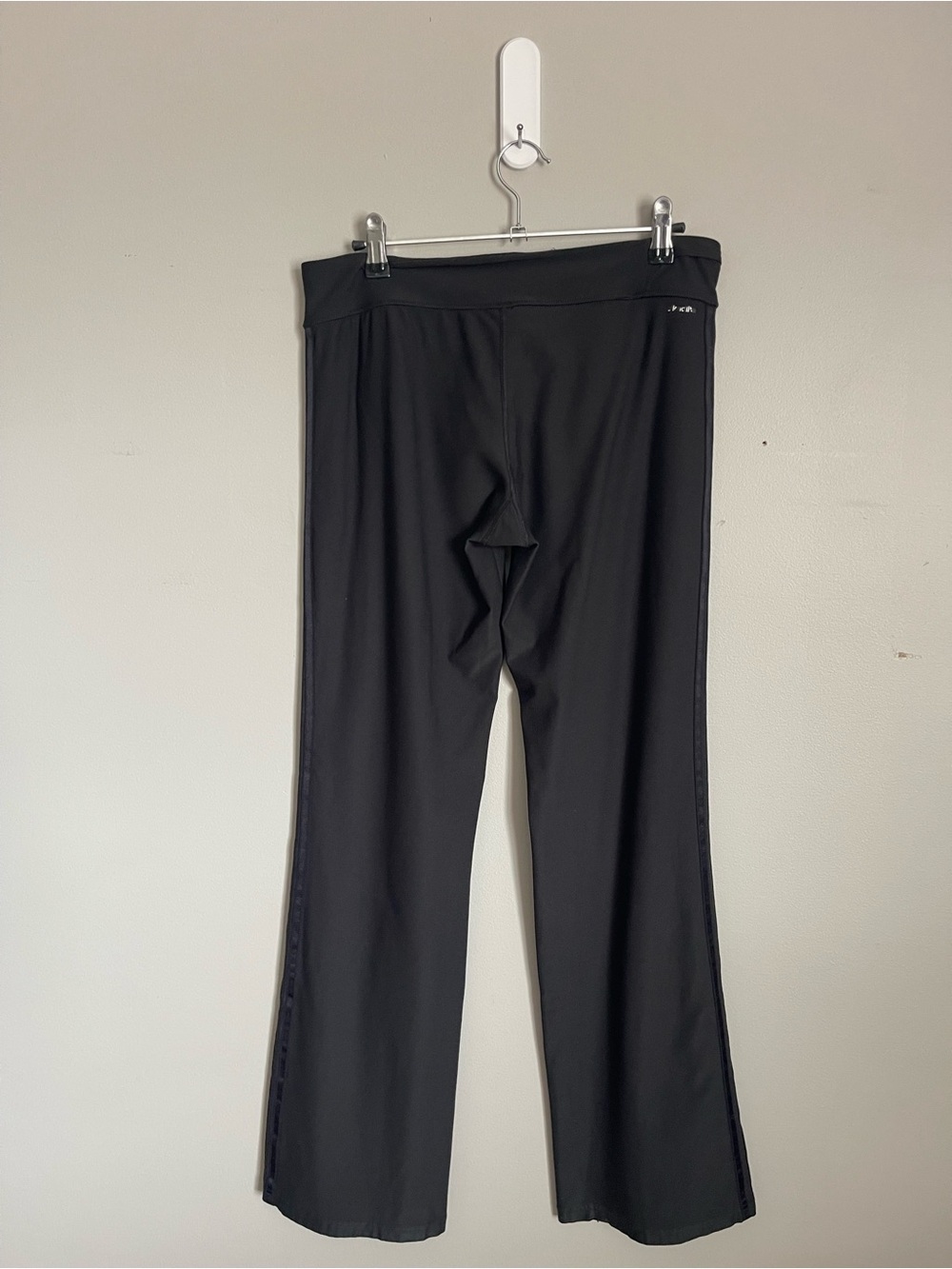 ADIDAS | Black Wide Leg Athletic Pants Sz M - Picture 4 of 7